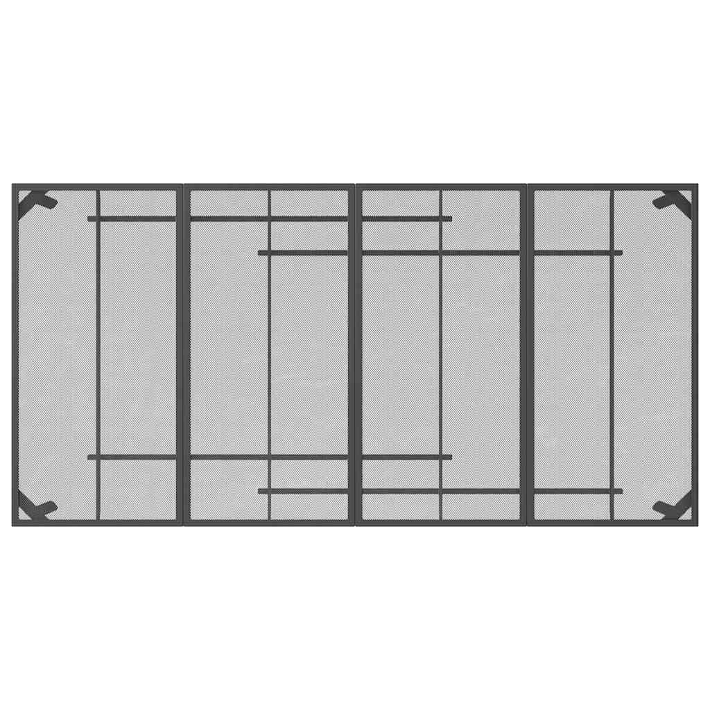 Garden Table Anthracite Grey 200 X 100 X 72 Cm Steel Mesh Design