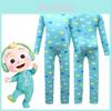 Cozy Cocomelon Blue Long Sleeve Bodysuit For Kids Boys And Girls Casual Wear