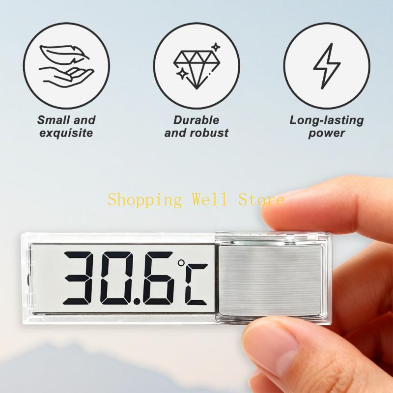 KX4B 2Pcs Fishtanks Thermometers Precise Temperature Monitor For Aquariums Easy Read CN