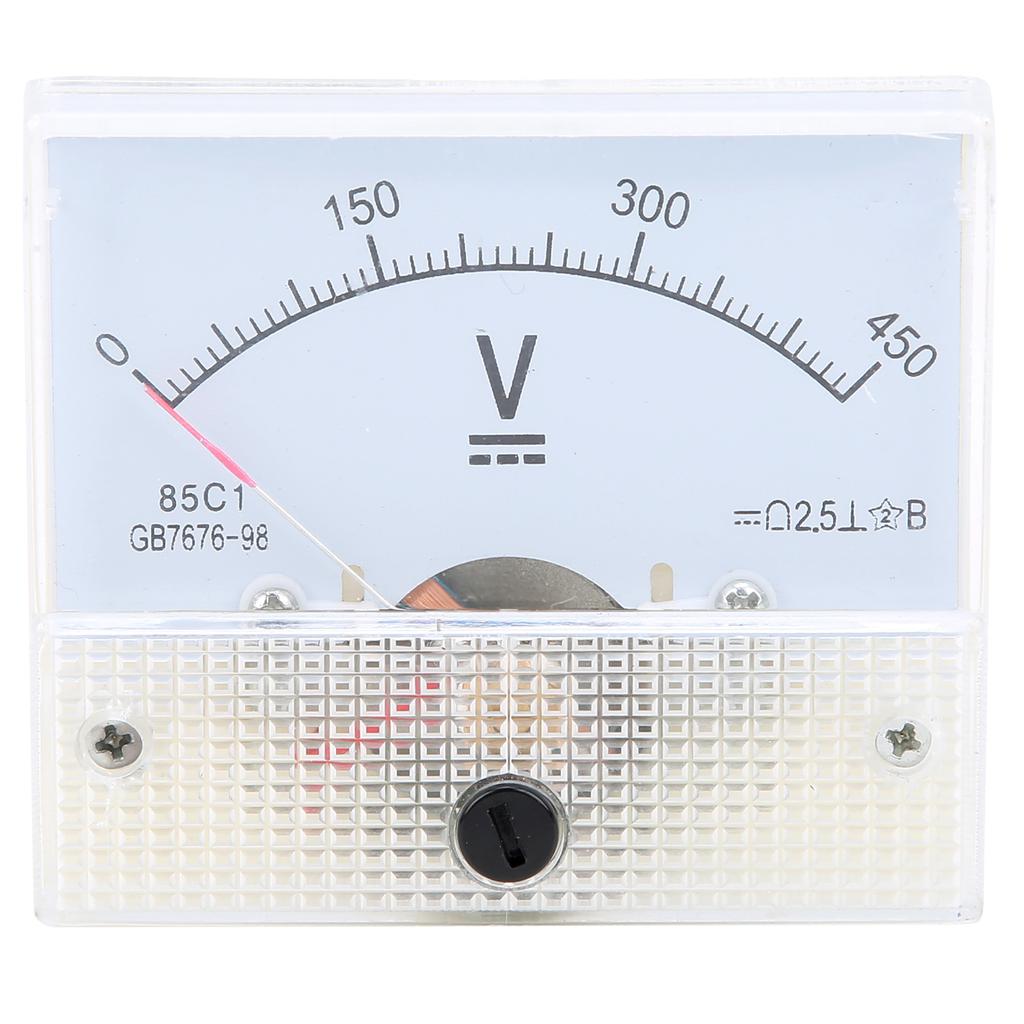Pointer DC Voltmeter 0?450V Voltage Meter Gauge Circuit Measuring Instrument +2.5percent  Accuracy