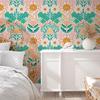 Vintage Rote Blume Schäl- und Klebe Tapete Aquarell Abstrakte Blume Wandpapier Rolle Selbstklebendes Kontaktpapier für Schlafzimmer