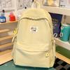 Schoolbag soft solid color soft waxy student small schoolbag girl daily class weekend girlfriend travel backpack