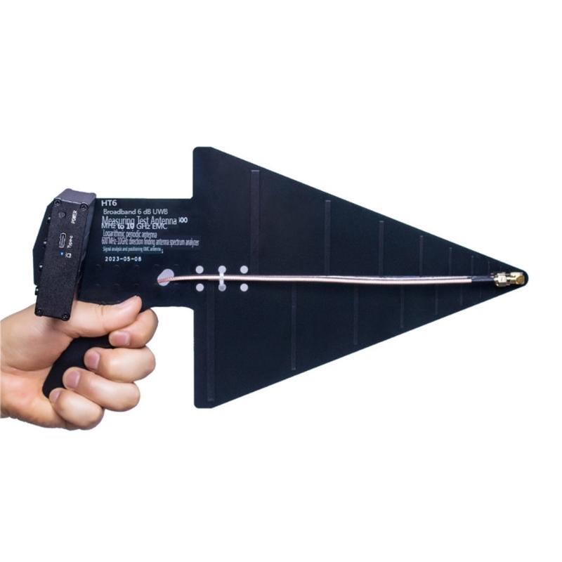 Professional HT6 50Ohm Antenna  HT6 50Ohm Arithmic Periodic Antenna Fit for Spectrum Analysis & UWB Board