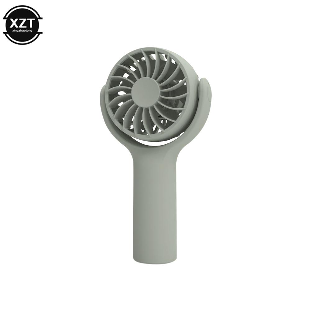 

Rotatable Mini Portable Handheld Ventilador Electric Air Cooling Fan USB Rechargeable Outdoor Travel Hand Fans for Women Gifts зелёный