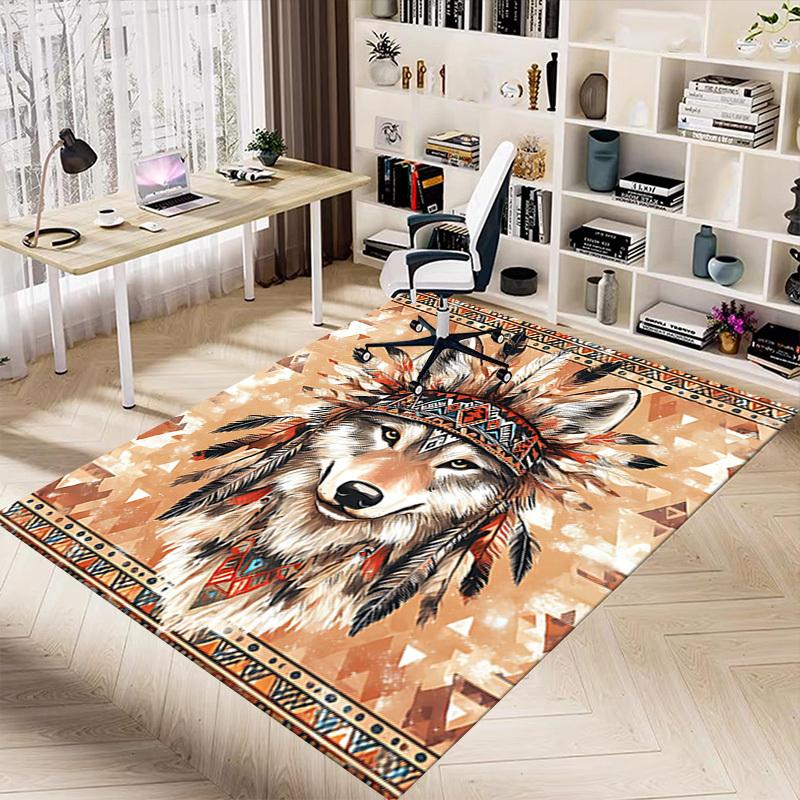 1PC Wolf Chief Anti-slip carpet, suitable for Office, bedroomand playrooms. It can also be used as a sofa footrest cover-R50