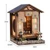 DIY Wooden DollHouses Book Nook Shelf Insert Kits Miniature Model Kits The Alley Waiting For The Cat Bookend For Friends Gifts