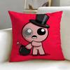 Trendy TThe Binding of Isaacable Cushion Cover Soft  EasyWash Pillow Case  Versatile for Couch Bed Travel and Office