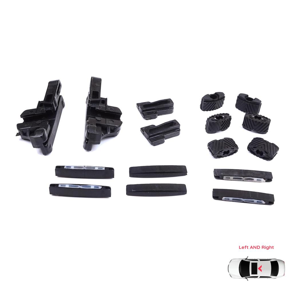 BSR665 MySky Panoramic Roof Sunroof Slideway Ceiling Bracket 16 Pieces Set for Jeep Renegade BU B1 BV 2014-On 77368445 46 