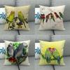 Dekoracja Domu Kolorowe Papugi Poszewki na Poduszki Dla Przytulnych Przestrzeni Wzorzysta Poszewka na Poduszkę Odpowiednia na Sofę Sypialnię Samochód Poszewka na Poduszkę