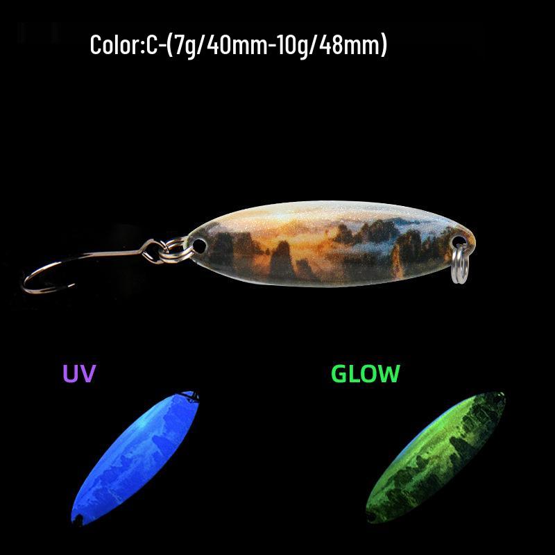 LETOYO UV Luminous 3D Printed Double-sided Trout and Asp Bait