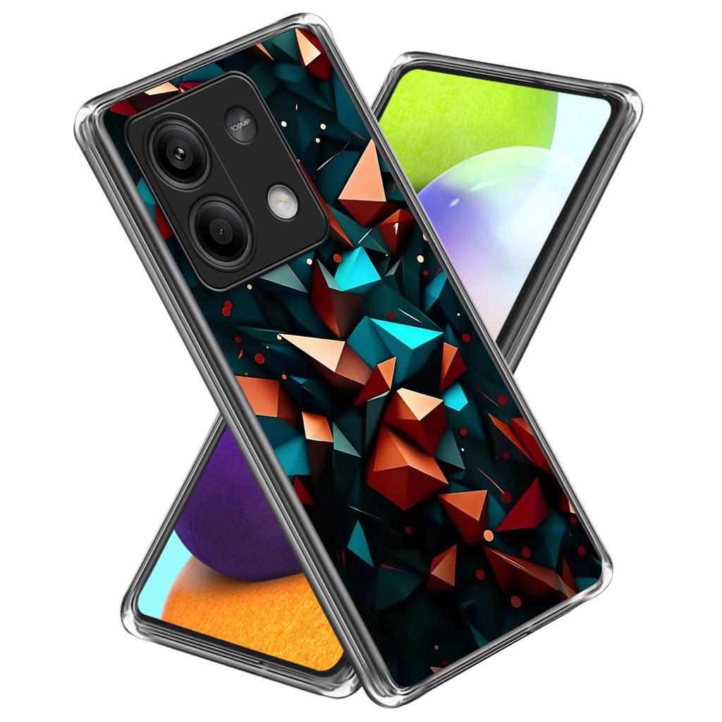 For Xiaomi Redmi Note 13 5G Case Shock-Absorbent TPU Pattern Printed Phone Cover