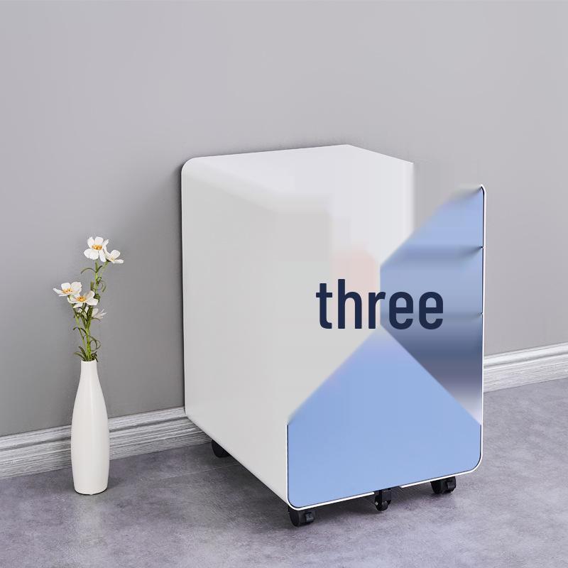 Mobile Metal Filing Cabinet with Lock - Under Desk Office Storage Drawer