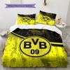 Borussia Dortmund  Set Copripiumino con Fantasia  Decorazione per la Casa  Regalo (1 * copripiumino + 2 * federe senza imbottitura)