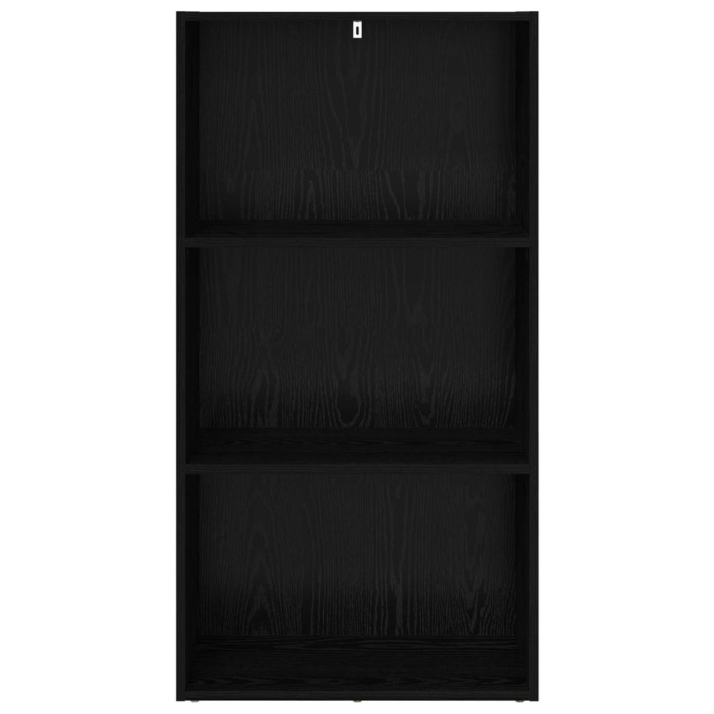Bookshelf Black Oak Effect 60 x 30 x 114 cm Engineered Wood