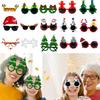 Creative Santa Beard Spectacles Glasses Frame for Christmas Celebration and Themed Event Cartoon Eyeglasses Eyewear