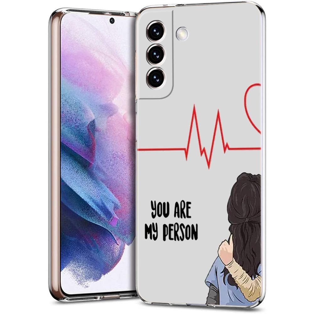 Greys Anatomy You Are My Person Phone Case For Samsung Galaxy S24 Ultra S23 FE S22 S20 S21 5G S10 S9 Plus S10E S8 Clear Cover