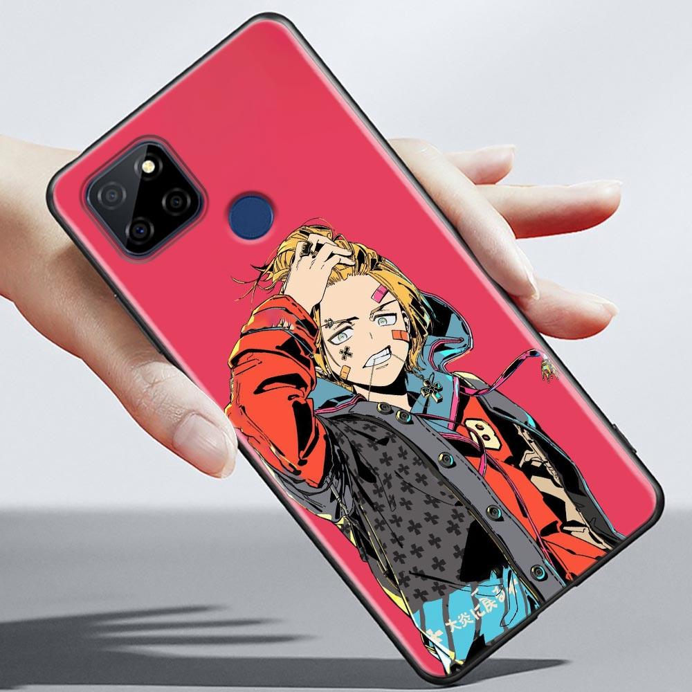 Demon Slayer Japan Anime Fashion Phone Case For OPPO Realme 5 6 7 7i 8 8i 9 9i V25 F9 F17 F19 5G 4G Pro Narzo Speed Black Cover