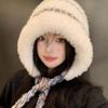 Big Head Circumference Plush Face Small Ear Protector Wool Hat Autumn and Winter Warm and Cold-proof Lei Feng Hat Versatile Knitted Hat