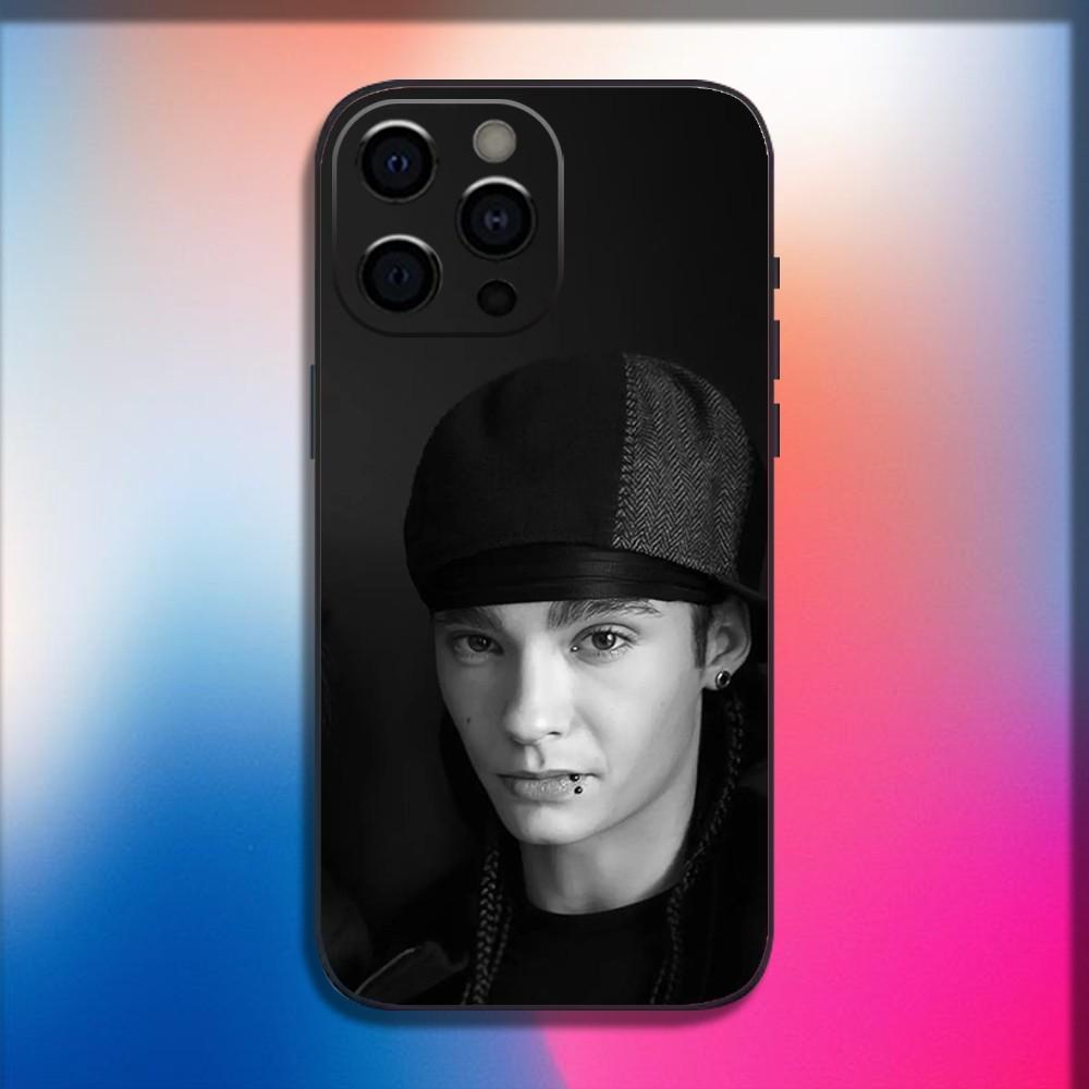 Singer T-Tom Bill Kaulitz Phone Case For iPhone 16,15,14,13,12,11,Pro,X,XS,Max,XR,Plus,Mini Soft Black Cover