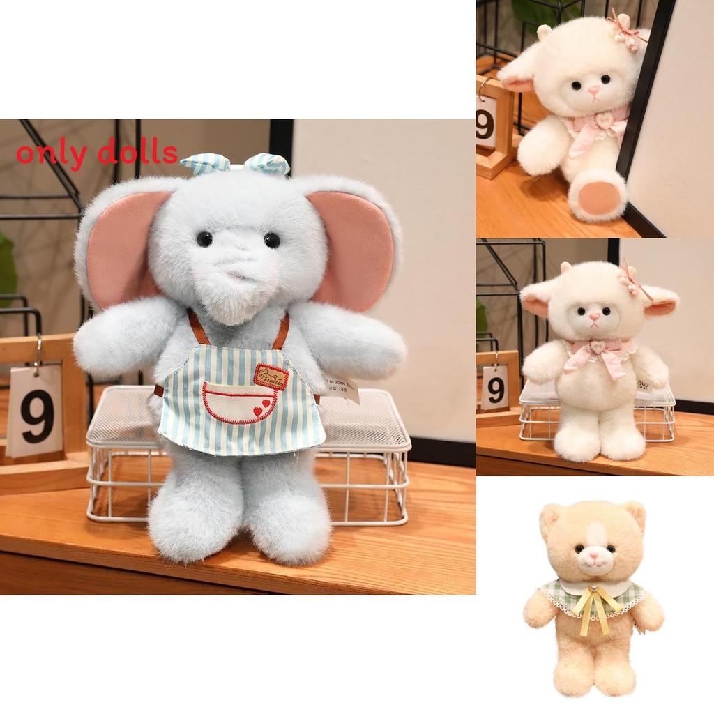 Plush Sheep Elephant Toy With Soft Short Pile For Birthday Gift And Home Decor