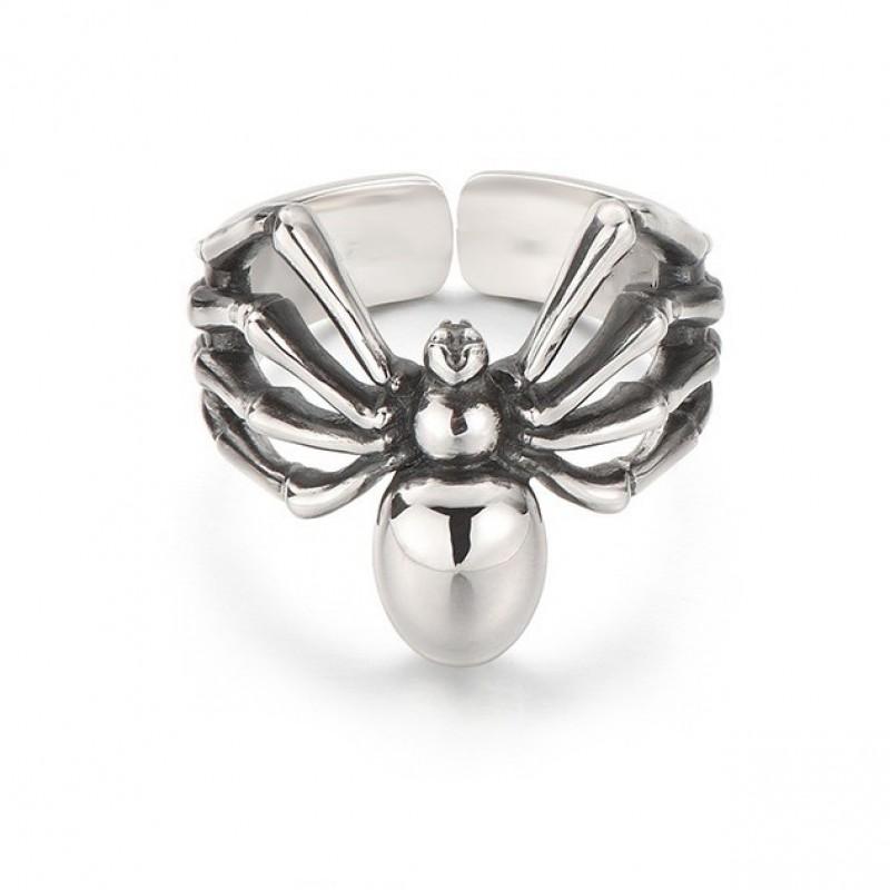 Adjustable Spider Ring Men Women Sterling Vintage Retro Geometric Statement Jewelry