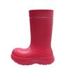 Spring and autumn new high rain boots women's leisure simple rainy day work non-slip wear-resistant waterproof comfortable rain shoes