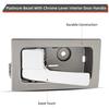 2pcs Passenger+Driver Side Front Or Rear Interior Inside Door Handles Replacement Kit Platinum Bezel With Chrome Lever Compatible With 09-14 F150 10-