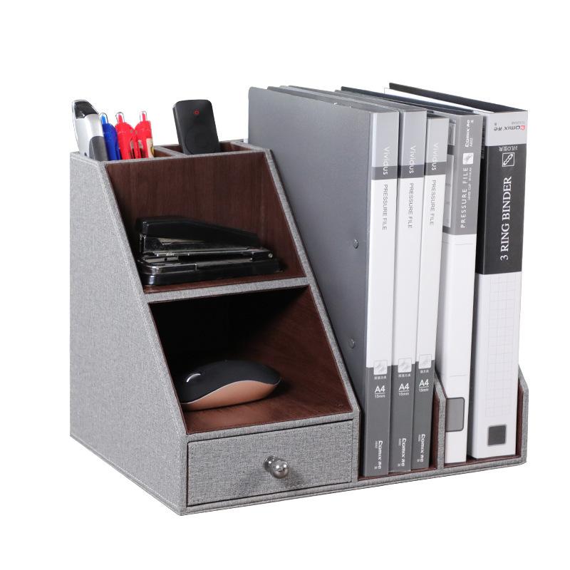 File Rack, Desktop Bookshelf, Storage Box, Office Material Shelf, Folder with Drawers