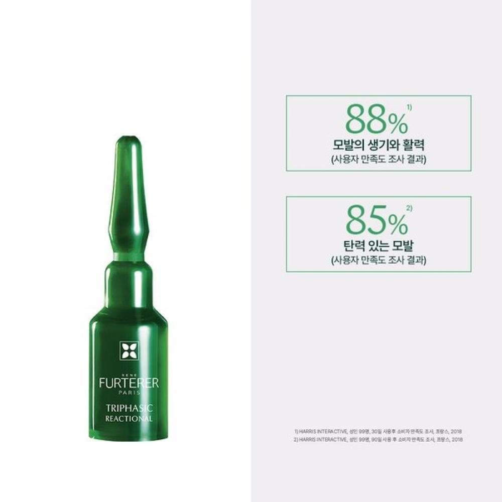 Rene Furterer Triphasic Sos Ampoule  5ml 12ea  + Random Shampoo 200ml
