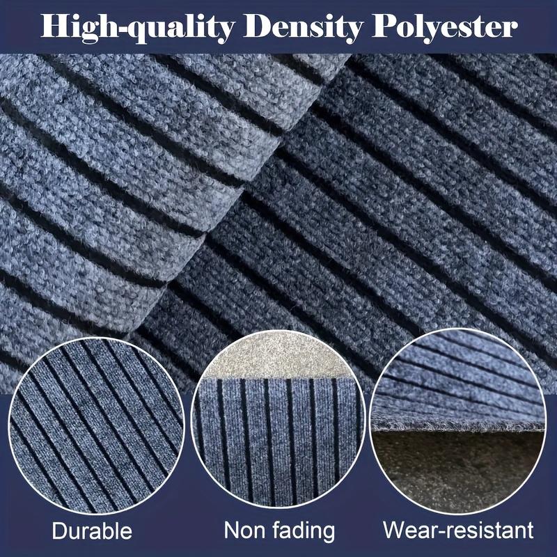 Vaskbar gulvmatte DIY Avtakbar Selvklebende Gjenbrukbar Stripet Klassisk Gulvmatte for Hjemmedekorasjon