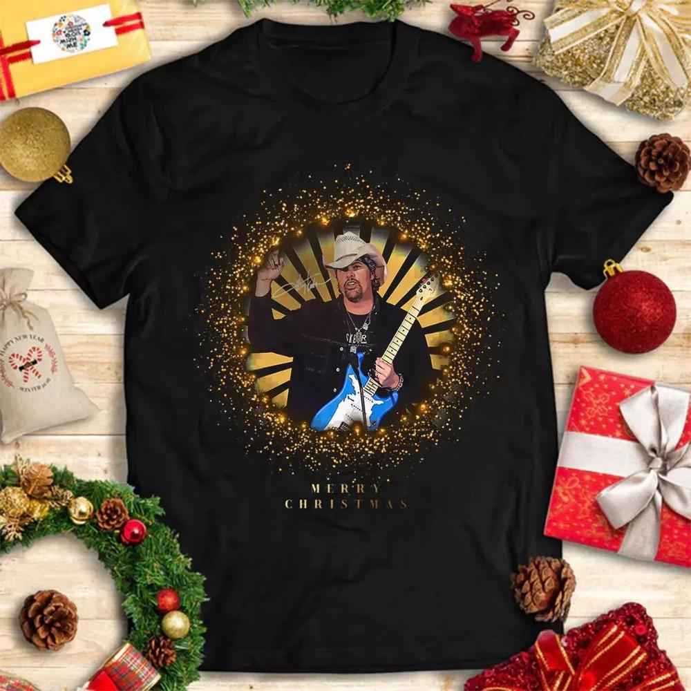 Toby Keith Christmas Signature Black T Shirt S-4XL Unisex T-Shirt XXL
