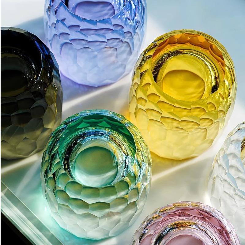 K9 Starlight Crystal Glass Whiskey Cup Luxury Japanese Edo Kiriko Glassware Wineglass Sparkling Diamond Cut Chivas Rock Tumbler