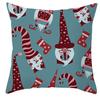 New Christmas Dwarf Pillow Cover Christmas Cute Dwarf Peach Skin Cushion Cover