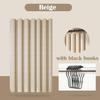 Luxury Thick Imitation Linen Shower Curtain Waterproof Bath Curtains For Bathroom Bathtub Large Bathing Cover with Metal Hooks