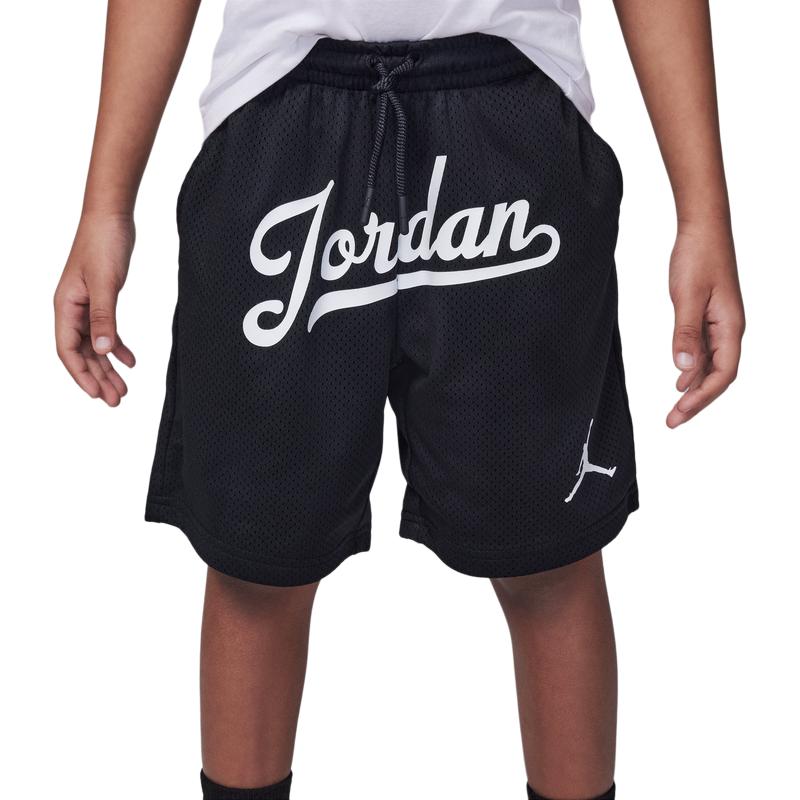 

Jordan Letter Print Дышащие сетчатые шорты Детские шорты Черные HM4678-010 M