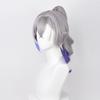Silver Wolf Cosplay Wig Medium Length, Hand-woven With High-temperature Fiber