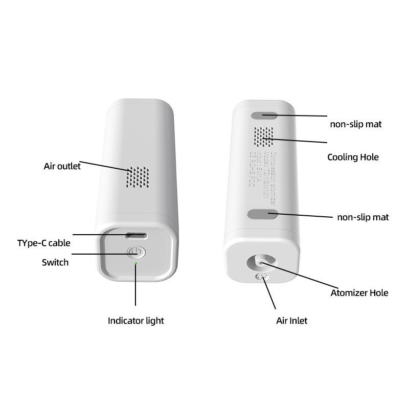 Medical Silent Ultrasonic Nebulizer Automizer Handheld Respirator Portable Asthma Humidifier for Kids Children Adult Health Care