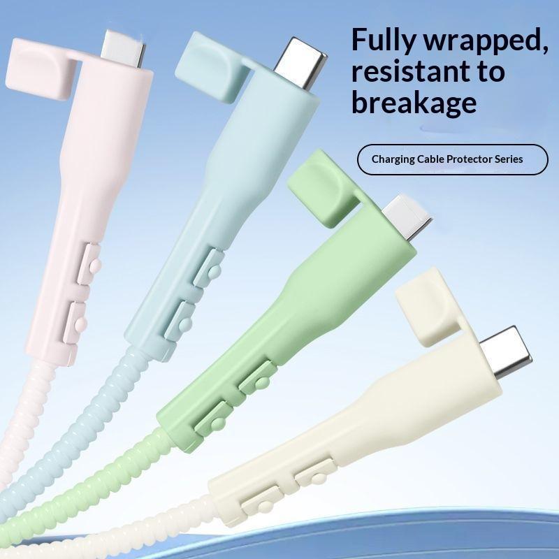 10Pcs Usb-C Cable Protectors, Anti-Break Sheaths Suitable For Smartphones, Tablets, Compatible With Usb-C Data Cables.