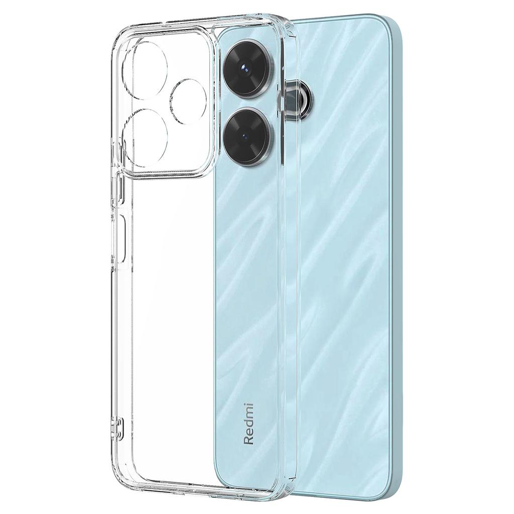 For Xiaomi Poco F6 5G/Redmi Turbo 3 5G Case TPU+Acrylic Anti-Drop Clear Phone Cover