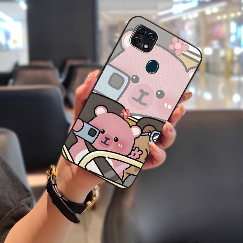 Back Cover Cartoon Phone Case For ZTE Blade 20 Couple TPU Durable Waterproof Anti-dust Shockproof Anti-knock Protective