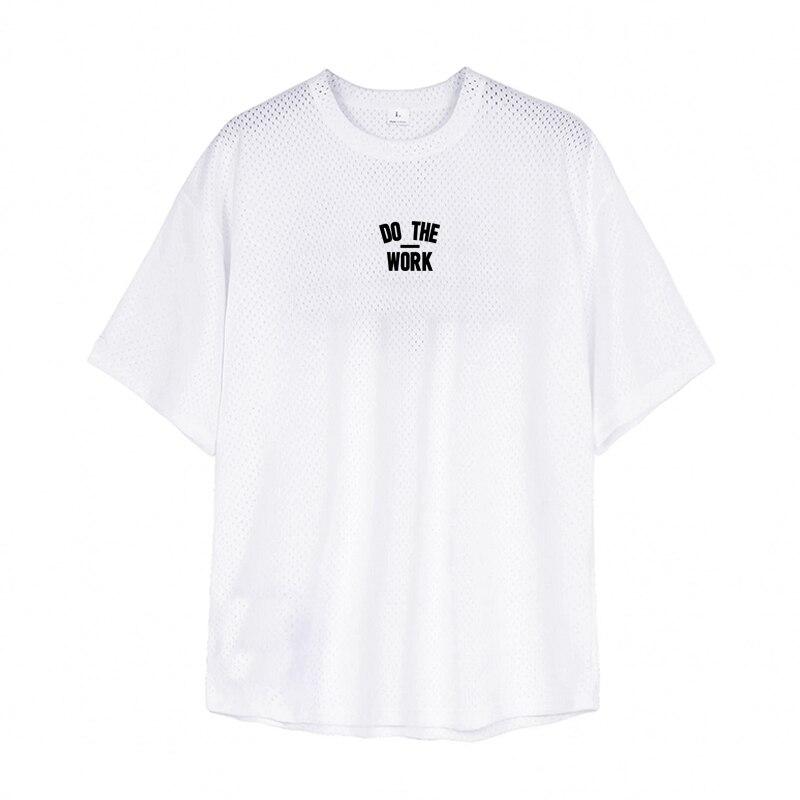 

Muscleguys, летние новые поступления, полые дышащие футболки, мужские беговые сетчатые быстросохнущие тонкие футболки с короткими рукавами для фитнеса и занятий спортом XXL белый