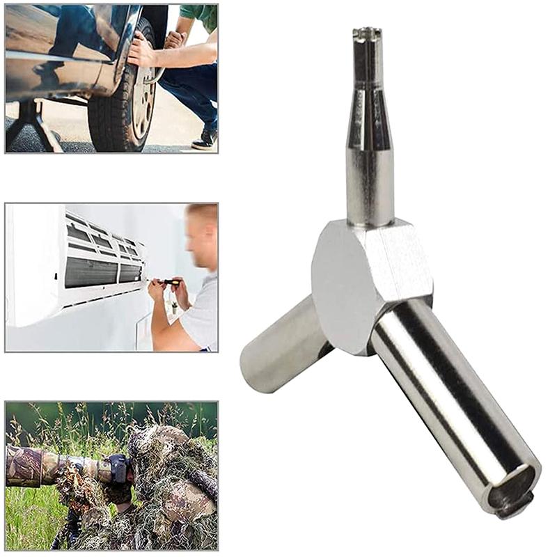 Outdoor Hunting Gas Valve Key Steel Triple Force Magazine Charging Tool For Gbb Aeg Ksc Wa Airsoft Gun Shooting