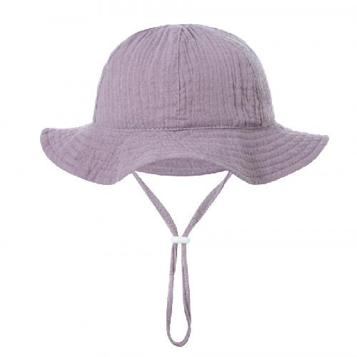 Baby Cotton Basin Hat Baby Cute Printed Fisherman Solid Color Sun Hat Ins Simple Hat 3-12M