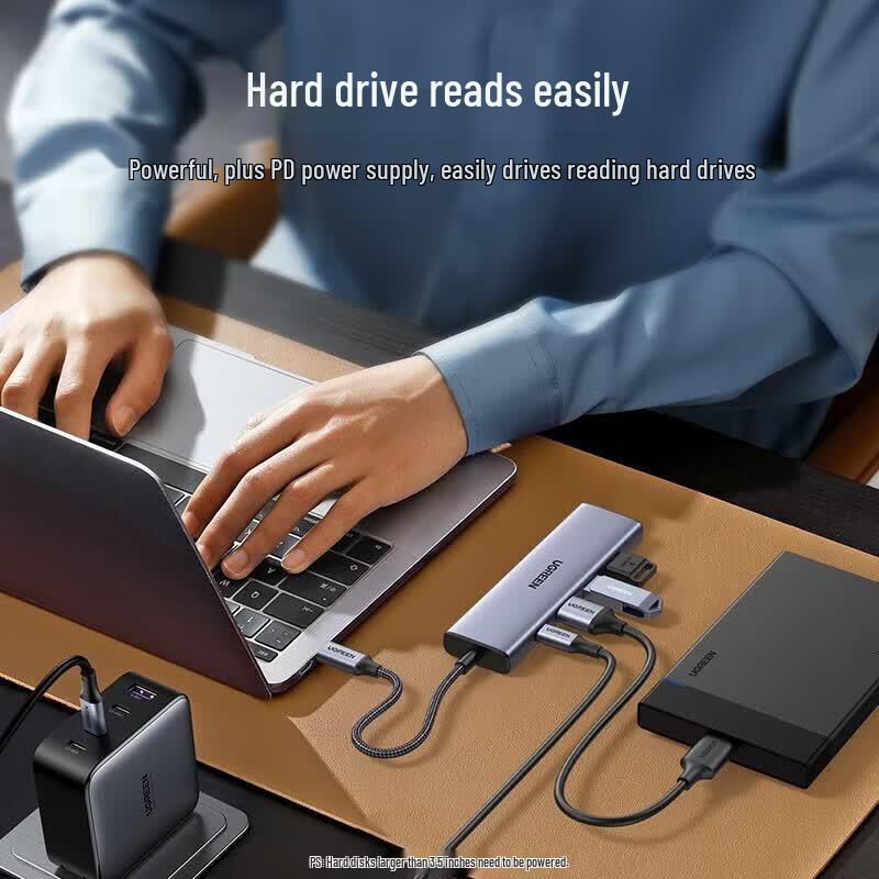 Ugreen 5-in-1 USB-C Hub with HDMI, Gigabit Ethernet, and USB Ports