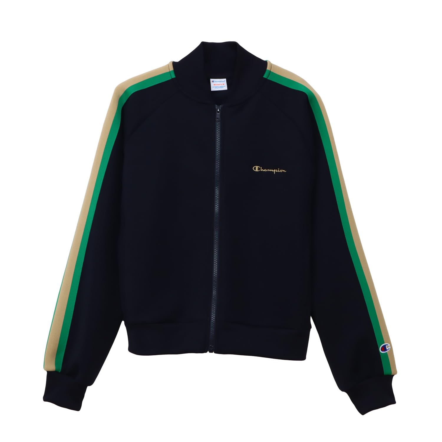 

Champion Basic Кардиган на молнии с длинным рукавом и вышивкой, темно-синий, женская толстовка, (CW-B003)