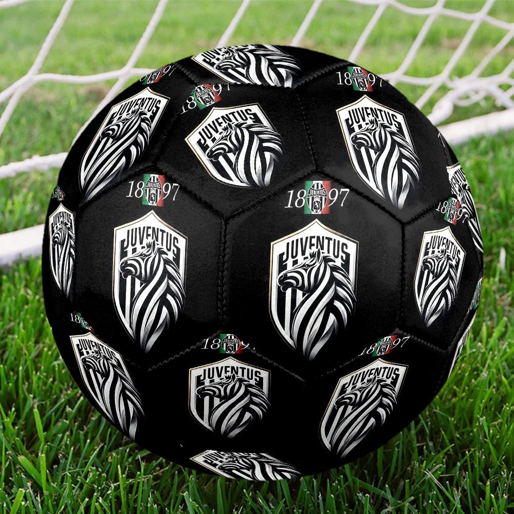 Juventus F.C. teamIndoor Soccer Ball Colorful All Ages Machine Stitched PVC Competition Ready Durable High-Bounce