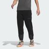 Adidas Fleece Joggers Solid Color Logo Outdoor Fleece Tapered Knit Pants Men Joggers Black IL9009