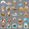 50 Otter Doodle Personality Cartoon Animal Children's Goog Card Creative DIY Mobile Suitcase Stickers