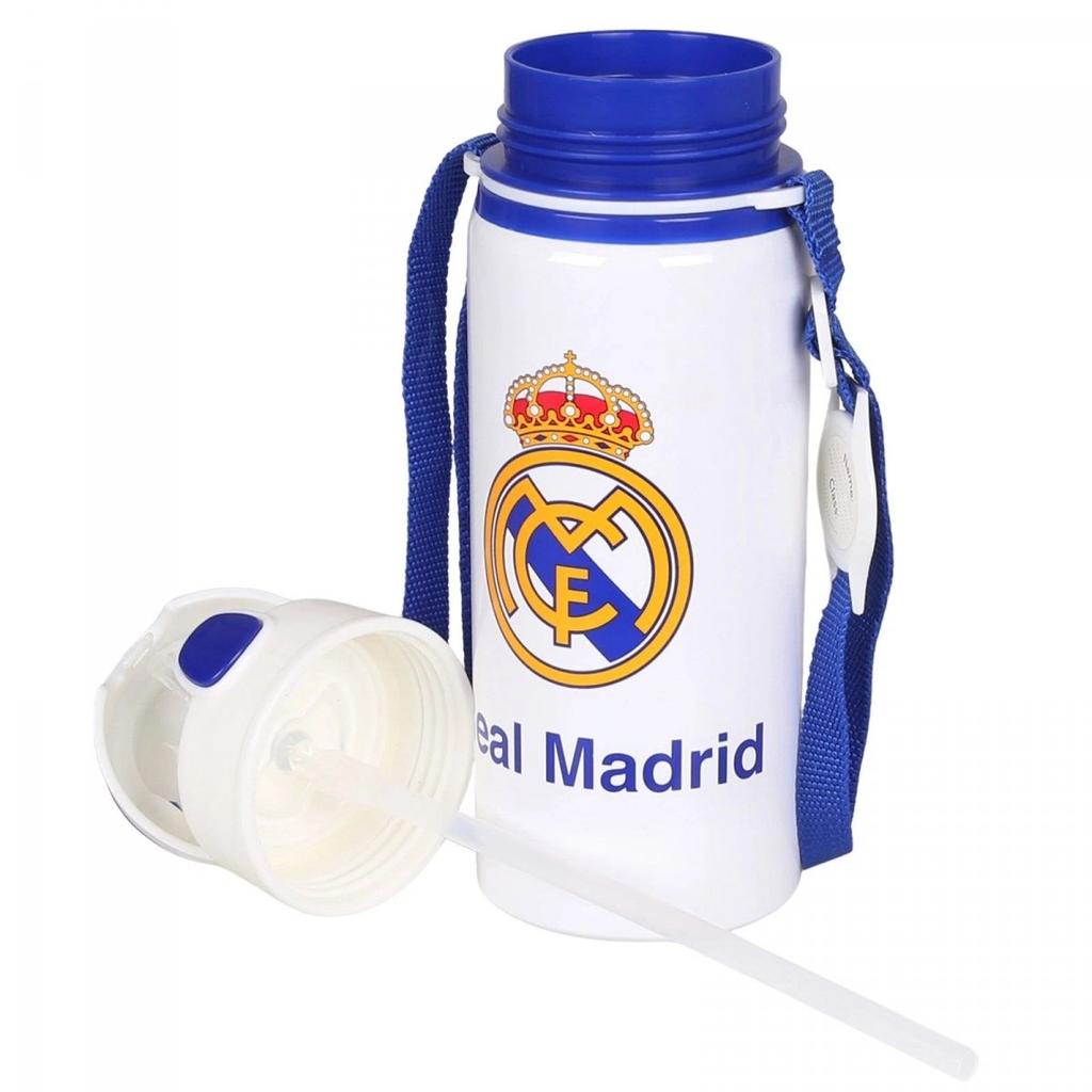 Real Madrid Aluminum Bottle with Mouthpiece and Strap 600 ml RM00005 Multicolor
