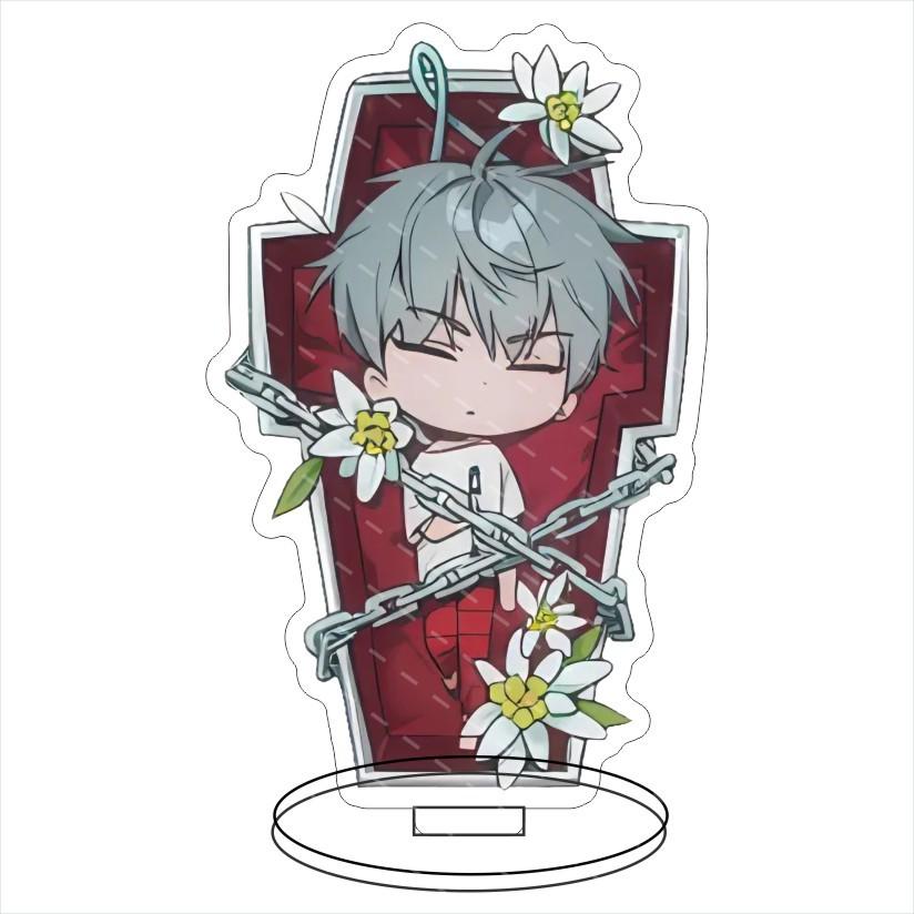 Alien Stage Japanese Anime Peripherals Q Version Acrylic Stand Collectible Table Ornaments Creative Birthday Gifts For Friend Plaything